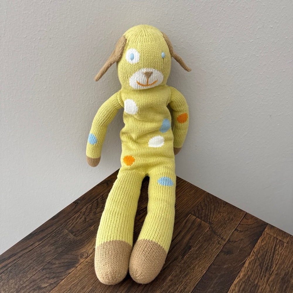 21” Blabla Lemonade the Green Polka Dot Spotted Dog Stuffed Plush